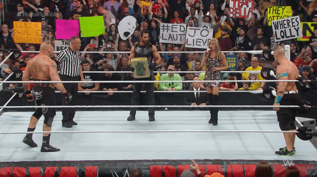 Brock Lesnar vs. John Cena vs. Seth Rollins Royal Rumble 2015 - Best John Cena Matches